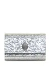 Kurt Geiger London Party Eagle Silver Clutch Bag In Silver