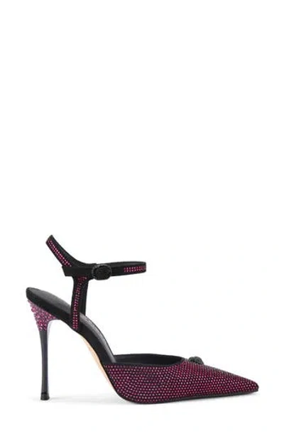 Kurt Geiger London Eagle Point Ankle Strap Pump In Purple