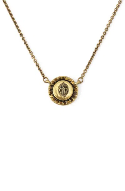 Kurt Geiger London Eagle Short Pendant Necklace In Gold