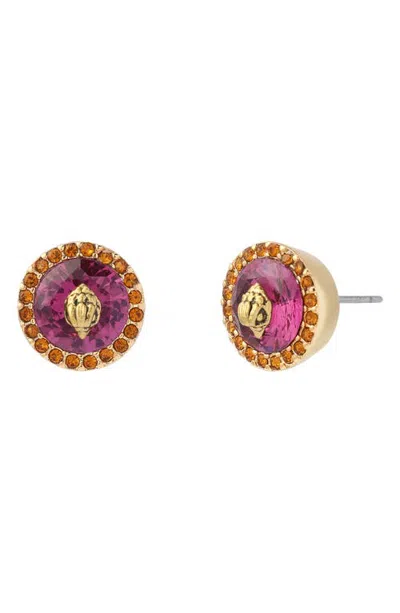 Kurt Geiger London Eagle Stone Stud Earrings In Multi