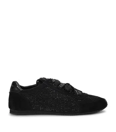 Kurt Geiger London Embellished Islington Sneakers In Black