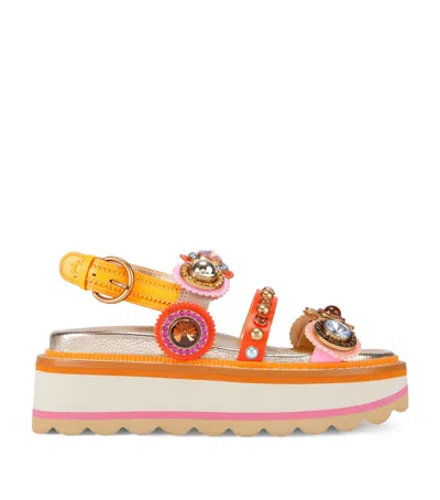 Kurt Geiger London Embellished Octavia Flatform Sandals