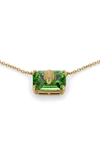 Kurt Geiger London Emerald Cut Crystal Pendant Necklace