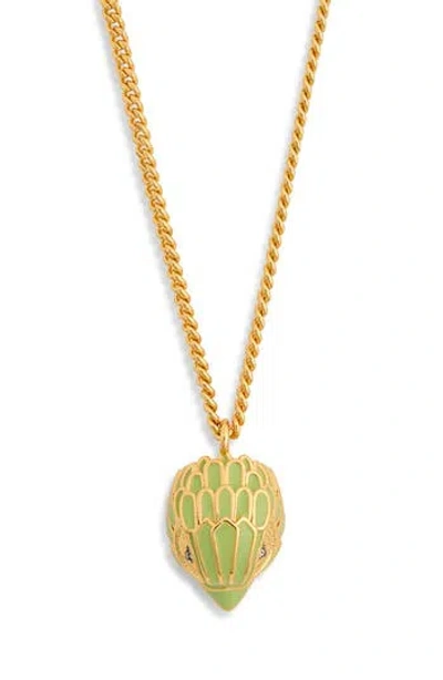 Kurt Geiger London Enamel Eagle Pendant Necklace