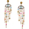 Kurt Geiger London Evil Eye Chandelier Earrings In Gold