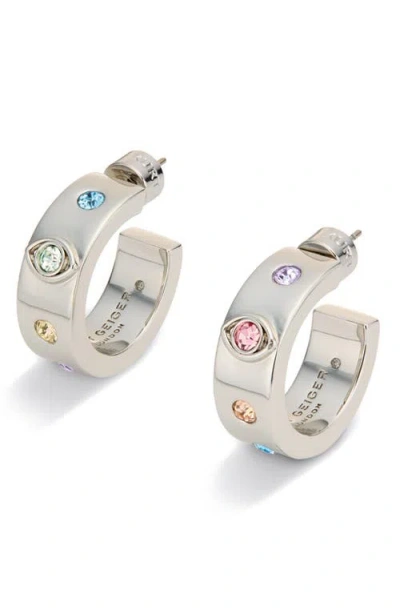 Kurt Geiger London Evil Eye Chunky Hoop Earrings