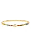Kurt Geiger London Evil Eye Crystal Hinge Bangle