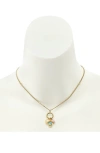Kurt Geiger London Evil Eye Heart Charm Pendant Necklace In Gold