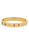 Kurt Geiger London Evil Eye Hinged Bracelet In Gold
