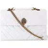 Kurt Geiger London Extra Large Kensington Leather Shoulder Bag In White
