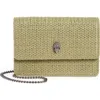 Kurt Geiger Extra Mini Shoreditch Crossbody Bag In Light/pastel Green