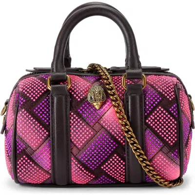 Kurt Geiger Extra Small Kensington Boston Crossbody In Open Pink