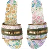 Kurt Geiger London Floral Couture Southbank Slide Sandal In Multi