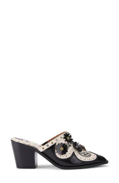 Kurt Geiger London Flower Western Mule In Gray