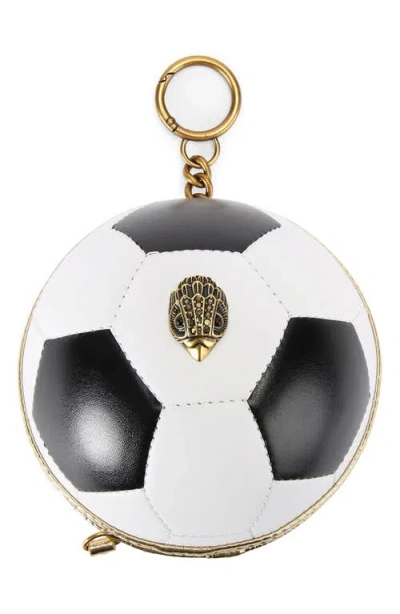 Kurt Geiger London Football Bag Charm In Black