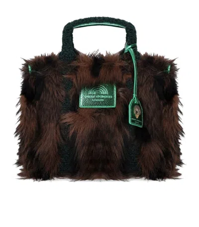 KURT GEIGER KURT GEIGER LONDON FUR SOUTHBANK BROWN HANDBAG