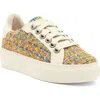 Kurt Geiger London Greenwich Jewel Platform Sneaker In Yellow Multi