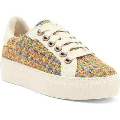 Kurt Geiger London Greenwich Jewel Platform Sneaker In Yellow Multi