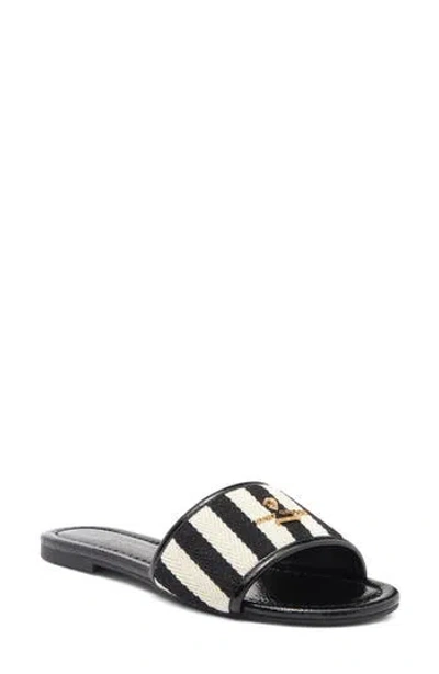 Kurt Geiger London Greenwich Slide Sandal In Charcoal