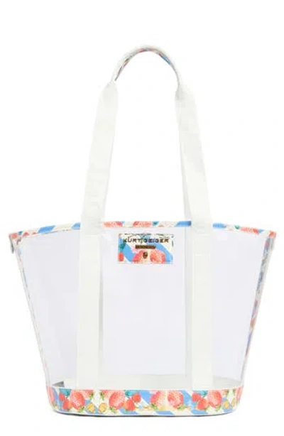 Kurt Geiger London Hampstead Vinyl Tote In White
