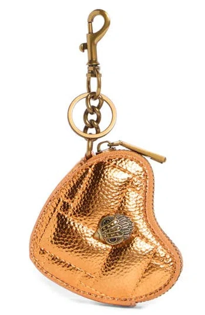 Kurt Geiger London Heart Bag Charm In Gold