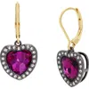 Kurt Geiger Heart Halo Drop Lever Back Earrings