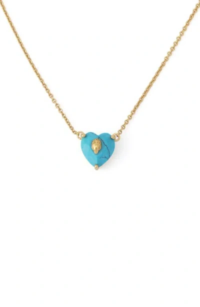 Kurt Geiger London Heart Pendant Necklace In Gold