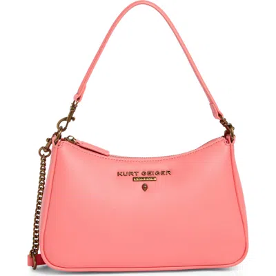 Kurt Geiger London Highgate Leather Shoulder Bag In Pink