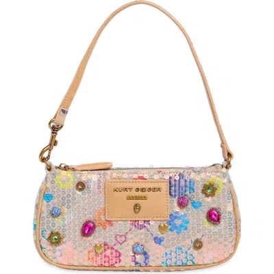 Kurt Geiger London Highgate Small Wristlet Baguette In Open Miscellaneous