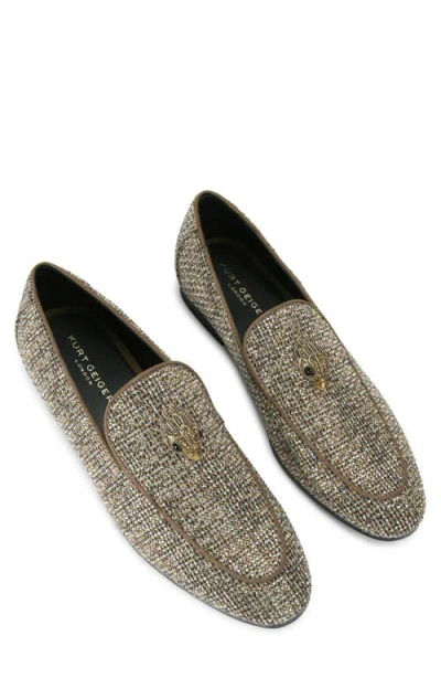 Kurt Geiger London Hugh 2 Houndstooth Loafer In Green