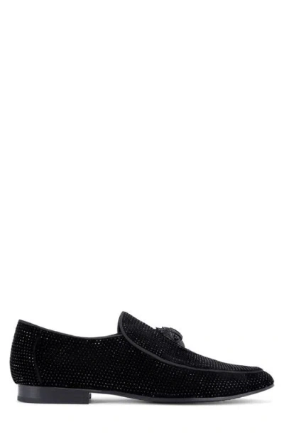 Kurt Geiger Embellished Hugh Eagle Loafers In Black