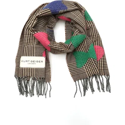 Kurt Geiger London Icon Scarf In Black