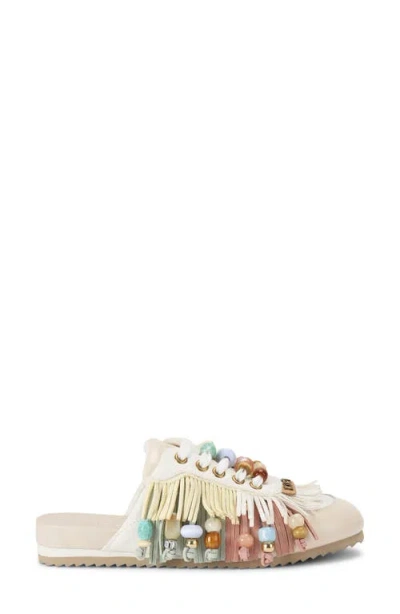 Kurt Geiger London Islington Beaded Fringe Mule In White