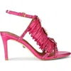 Kurt Geiger London Jewel Fringe Ankle Strap Sandal In Pink