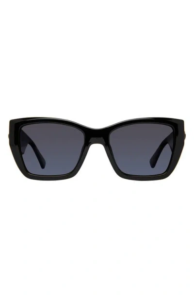 Kurt Geiger London Kensington 54mm Gradient Rectangular Sunglasses In Black