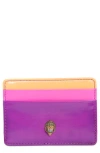 Kurt Geiger London Kensington Card Holder In Purple