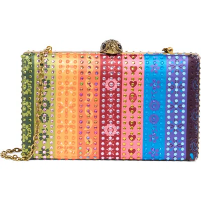 Kurt Geiger London Kensington Crystal Clutch In Multi