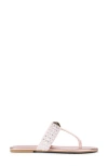 Kurt Geiger London Kensington Crystal T-strap Sandal In Neutral