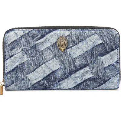 Kurt Geiger London Kensington Denim Zip Around Wallet