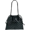 Kurt Geiger London Kensington Drawstring Quilted Leather Shoulder Bag