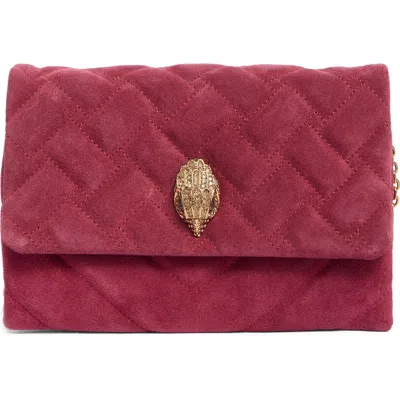 Kurt Geiger London Kensington Duet Quilted Leather Crossbody Bag In Red