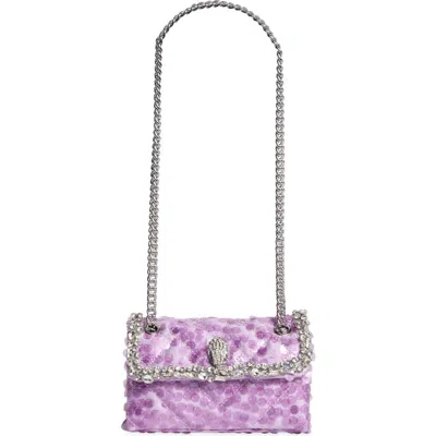 Kurt Geiger London Kensington Embellished Crossbody Bag In Light/ Pastel Purple