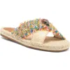 Kurt Geiger London Kensington Espadrille Slide Sandal In Beige