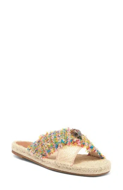 Kurt Geiger London Kensington Espadrille Slide Sandal In Beige