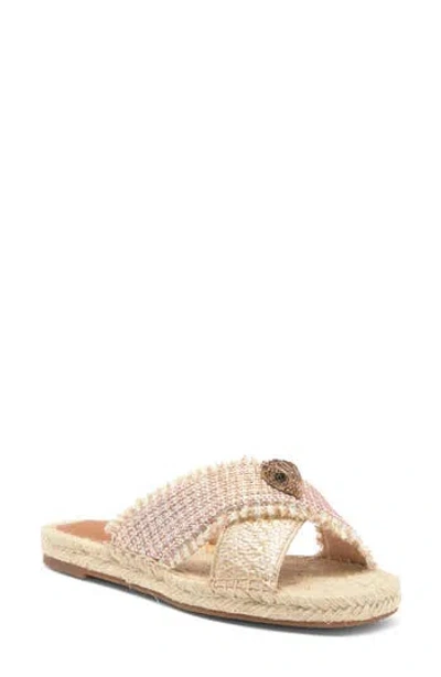 Kurt Geiger London Kensington Espadrille Slide Sandal In Open Beige