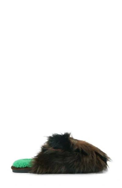 KURT GEIGER KURT GEIGER LONDON KENSINGTON FAUX FUR SCUFF SLIPPER