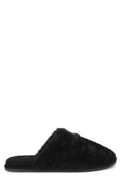 Kurt Geiger London Kensington Faux Fur Slipper In Black