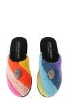 Kurt Geiger London Kensington Faux Shearling Slipper In Multi