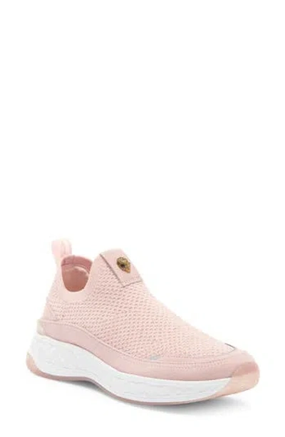 Kurt Geiger London Kensington Flyknit Slip-on Sneaker In Pale Pink