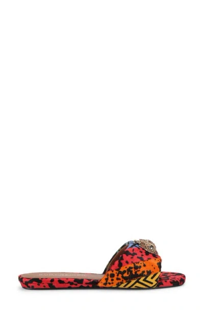 Kurt Geiger London Kensington Genuine Calf Hair Slide Sandal In Multi